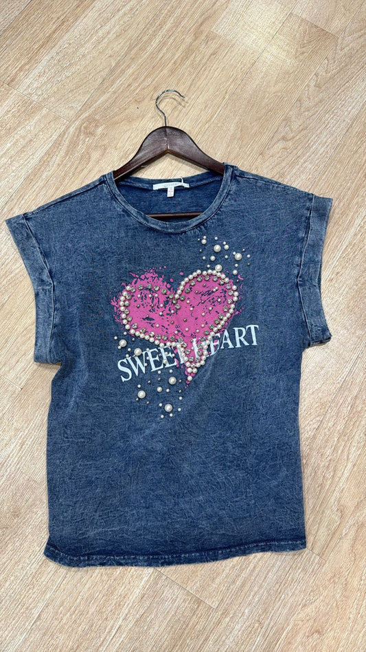 Denim Sweetheart T-Shirt