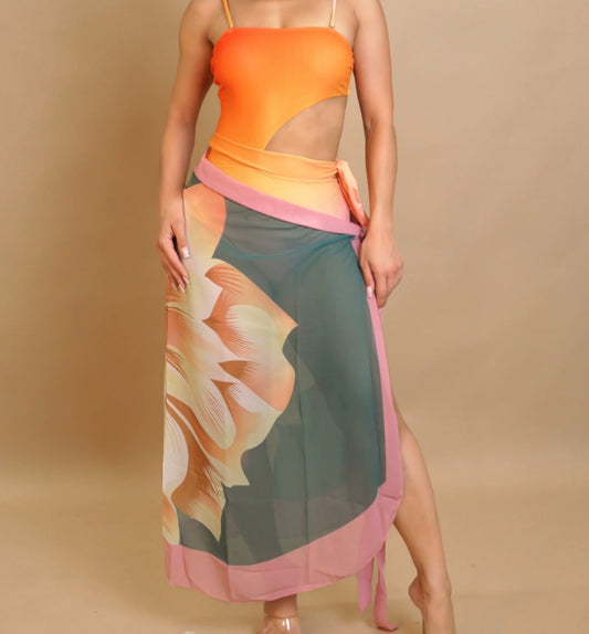 Sunset One Piece Bathing Suit