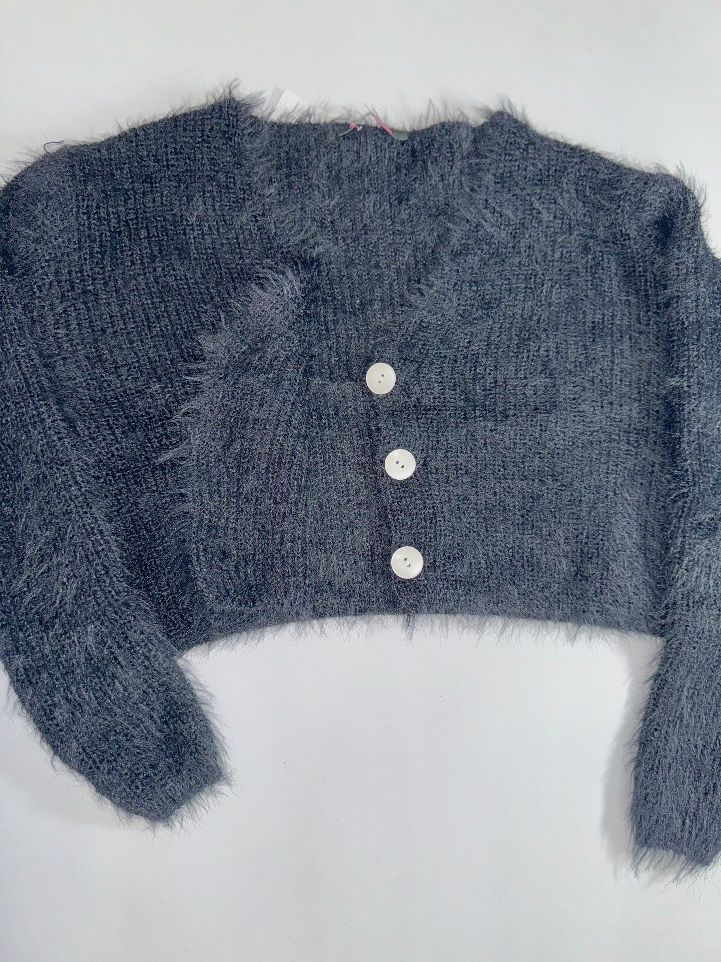 Button Down Fuzzy Sweater